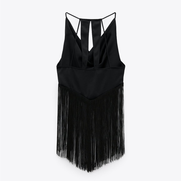 BLOGGERS FAVE ZARA FRINGED TOP - Picture 4 of 10
